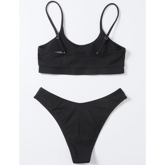 1 Large Left! Black Bikini Chain Link Bathing Suit - Picture 4 of 7